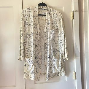 80s Loose Constructed Print Jacket